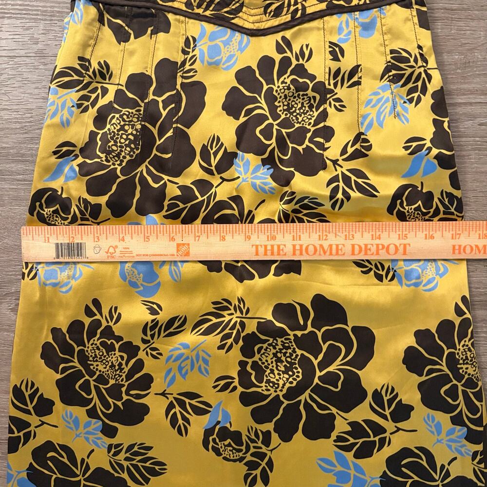 VTG Calypso Christiane Celle 100% Silk Floral Slip Dress Empire Waist Size 4 / S - Picture 12 of 16
